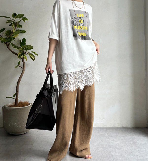  「ソフトコットン前後2WAYフォトTEE」|Tシャツ・カットソー|