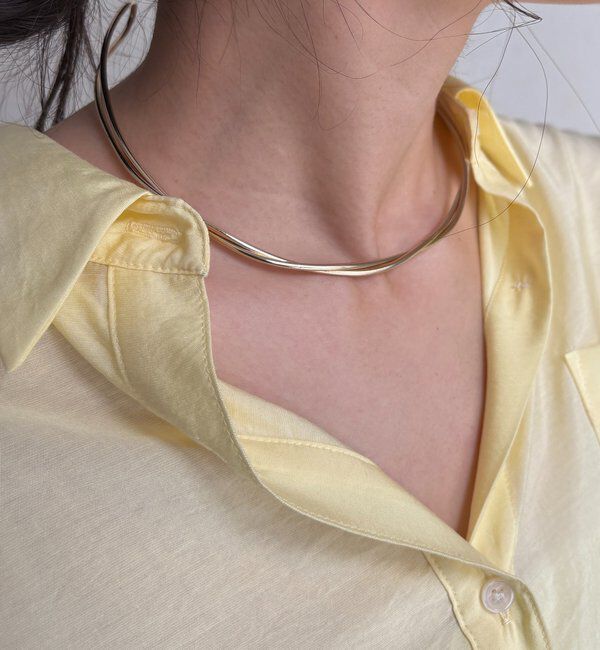  「ウェーブリングチョーカー」|ネックレス|ゴールド