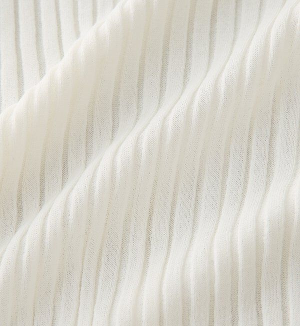  「【レイヤード風の袖口】シアーカフスリブニット」|ニット・セーター|