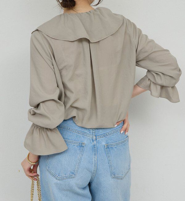 「ラッフルカラーブラウス」|シャツ・ブラウス|