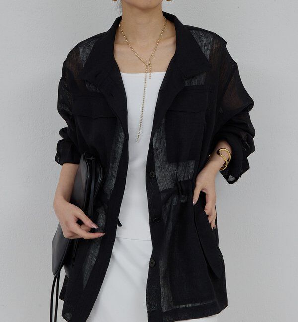  「【SACHIKOコラボ】シアーメッシュミリタリージャケット」|その他|