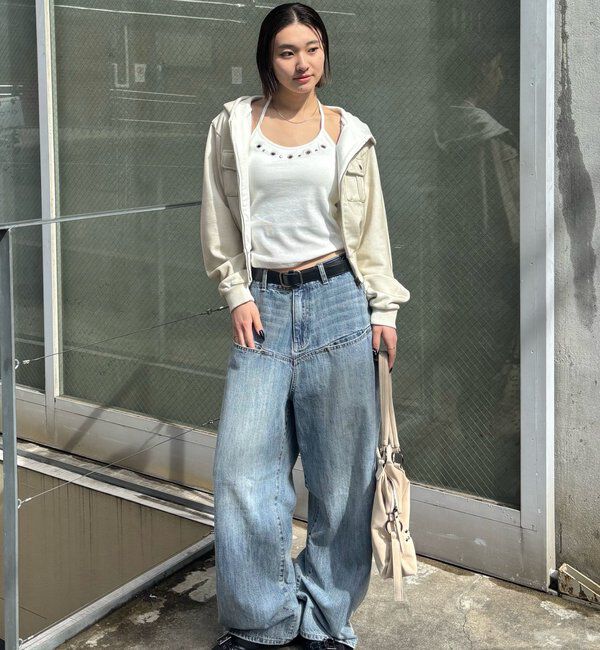  「カップ付きアイレットホルターキャミ」|キャミソール|