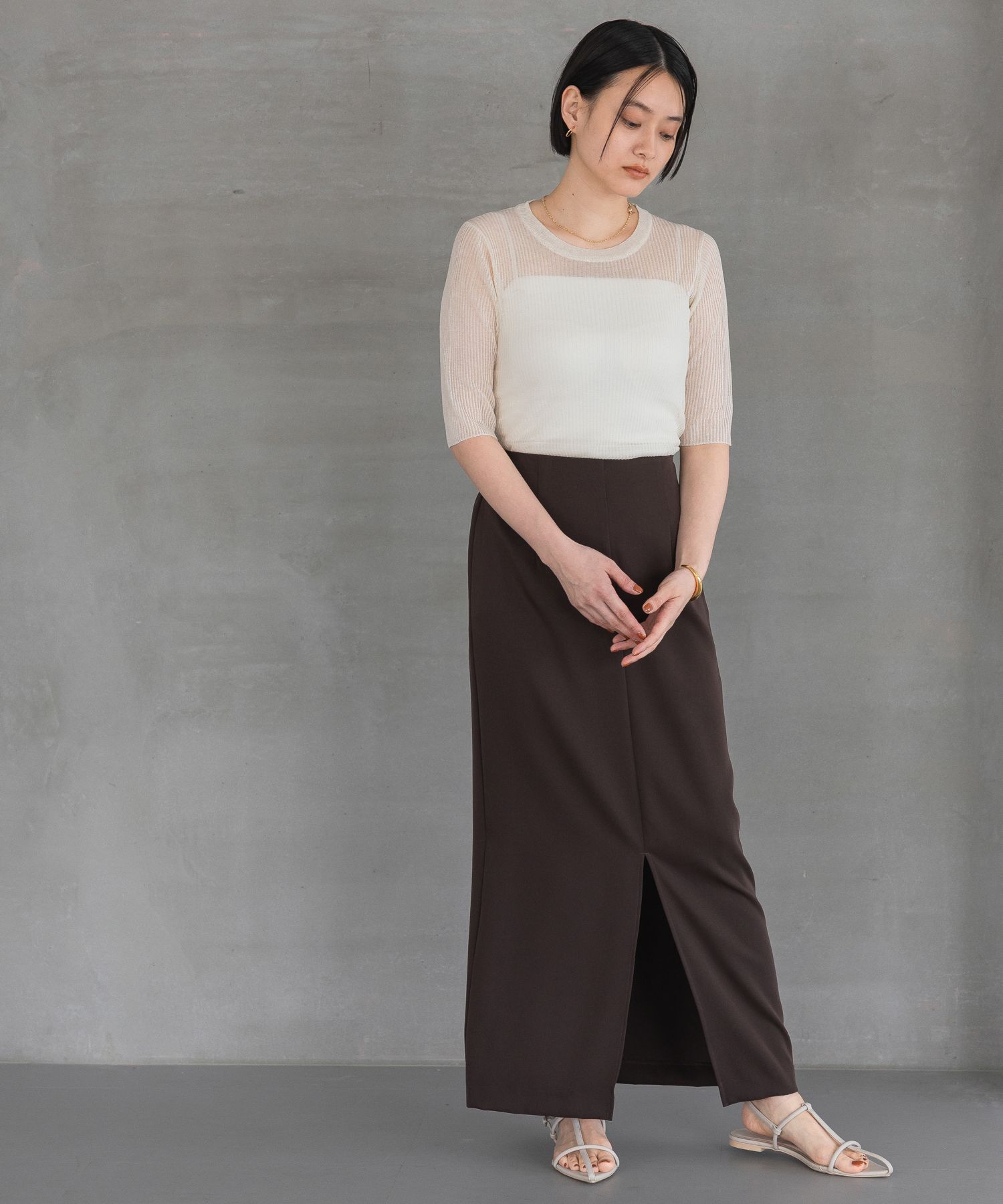 A part by 「シアーリブニットTEE」|ニット・セーター|