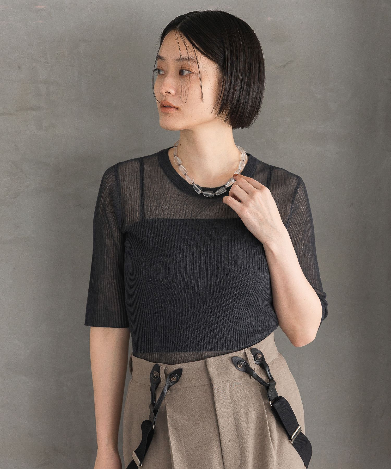 A part by 「シアーリブニットTEE」|ニット・セーター|