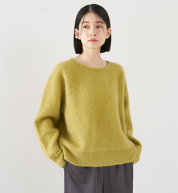 collex「ラクーン混 フォルムニットプルオーバー」|ニット・セーター|