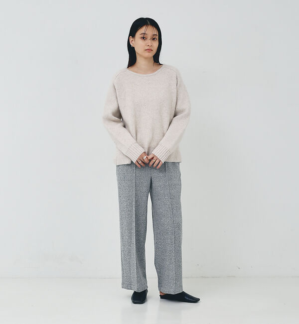 collex「ラクーン混 フォルムニットプルオーバー」|ニット・セーター|