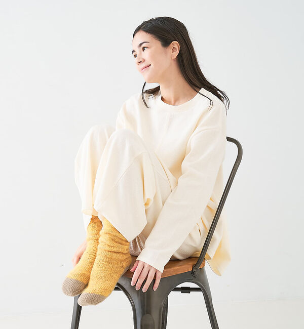 collex「【ユニセックス】バイカラーリバーシブル ルームソックス」|ソックス|