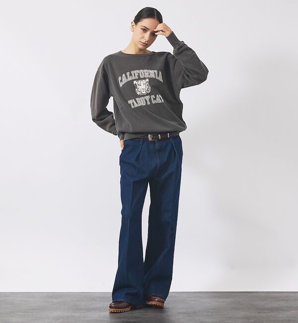 ABAHOUSE「【MIXTA/ミクスタ】TABBY CAT CREW NECK SWEAT /M」|スウェット・ジャージ|