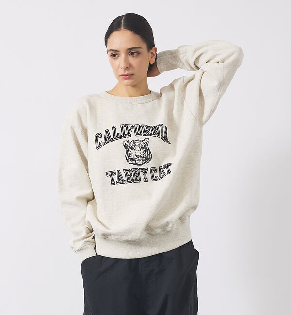 ABAHOUSE「【MIXTA/ミクスタ】TABBY CAT CREW NECK SWEAT /M」|スウェット・ジャージ|グレー系その他1