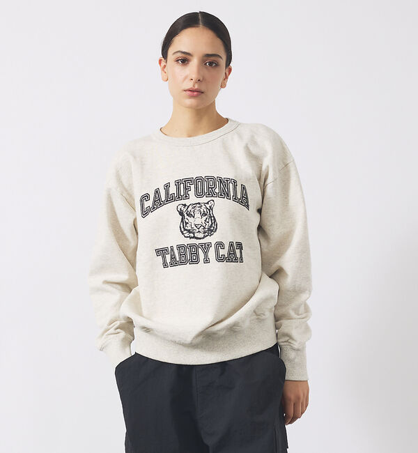 ABAHOUSE「【MIXTA/ミクスタ】TABBY CAT CREW NECK SWEAT /M」|スウェット・ジャージ|