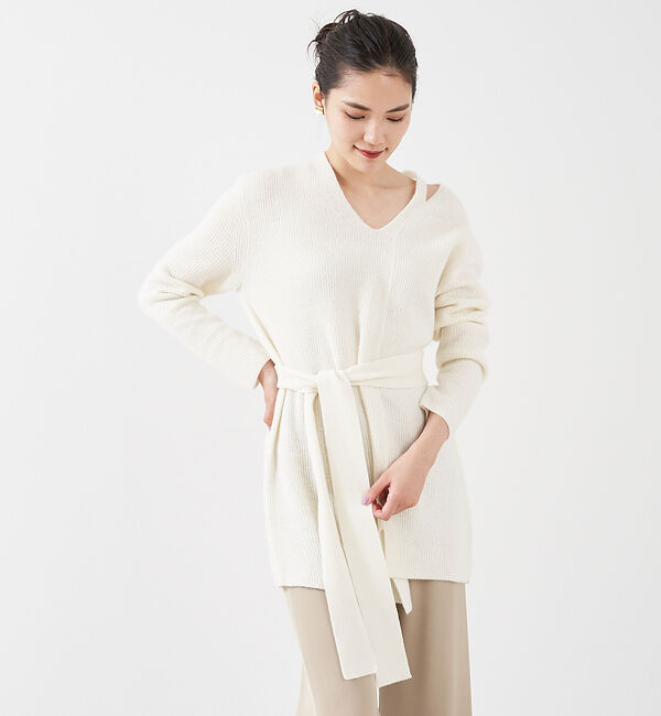 qualite「ブークレーリブニットプルオーバー」|ニット・セーター|