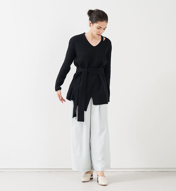 qualite「ブークレーリブニットプルオーバー」|ニット・セーター|