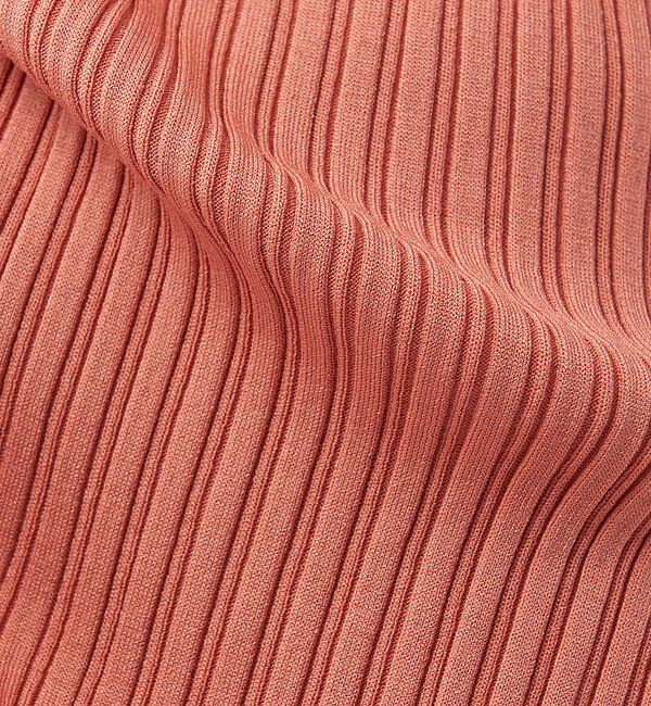 qualite「【WEB・一部店舗限定】《セットアップ対応》リブニットロングプルオーバー」|ニット・セーター|