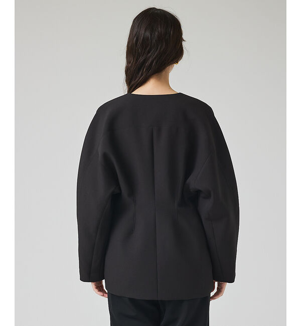 qualite「スポンディッシュドルマンジャケット」|ノーカラージャケット|