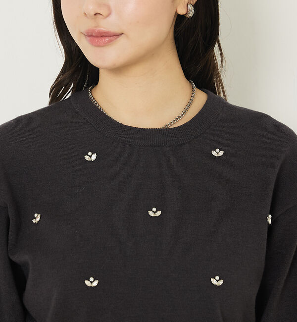 abahouse mavie「ビジューニット」|ニット・セーター|