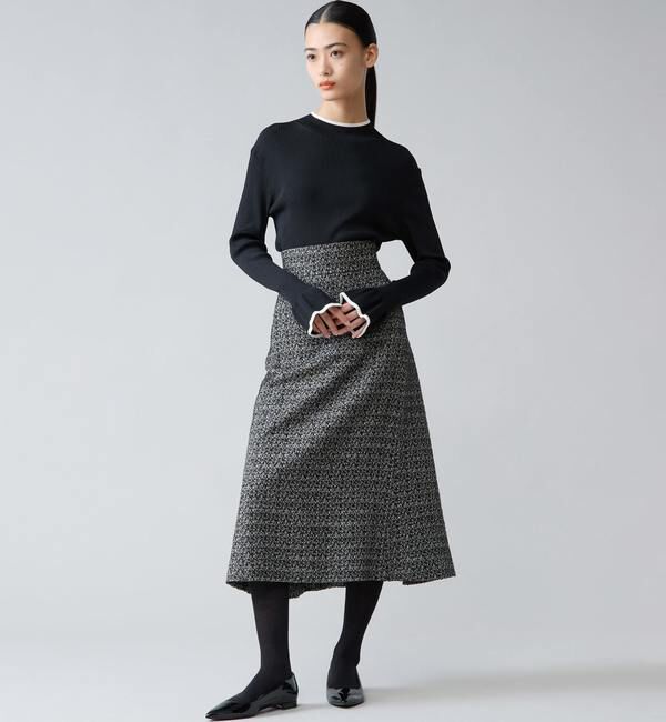 TIARA「ハイネックリブニット」|ニット・セーター|