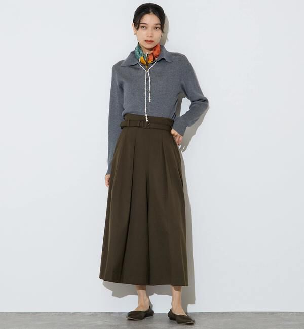 Liesse「ポロカラーリブニット」|ニット・セーター|