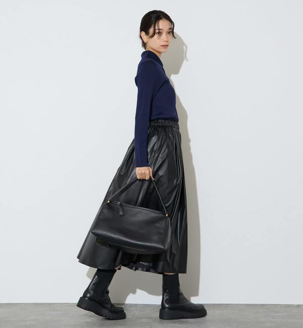 Liesse「ポロカラーリブニット」|ニット・セーター|