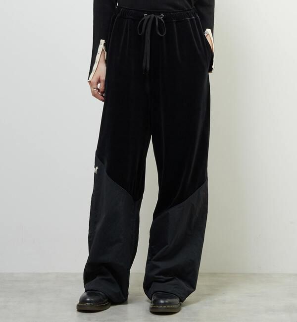 Soffitto「Soffitto&times;kiki vivi lilyコラボベロア&ナイロンタッサーパンツ」|その他|ブラック