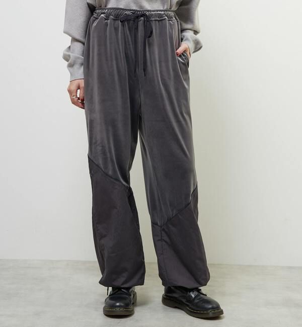 Soffitto「Soffitto&times;kiki vivi lilyコラボベロア&ナイロンタッサーパンツ」|その他|ブルーグレー