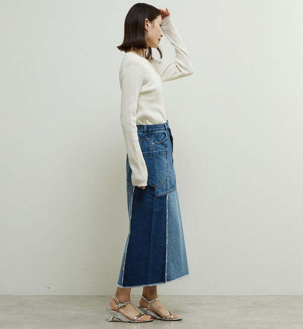 Soffitto「リブ編みヘンリーネックリブニット」|ニット・セーター|