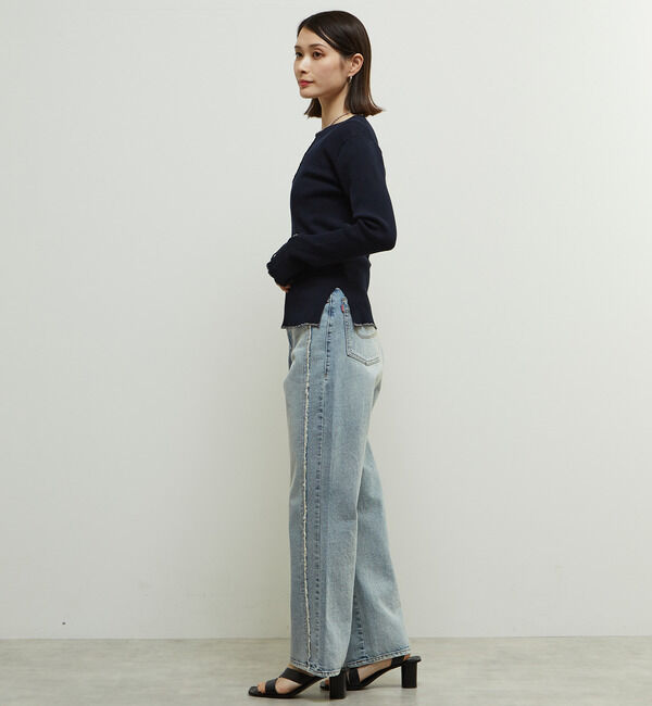 Soffitto「リブ編みヘンリーネックリブニット」|ニット・セーター|