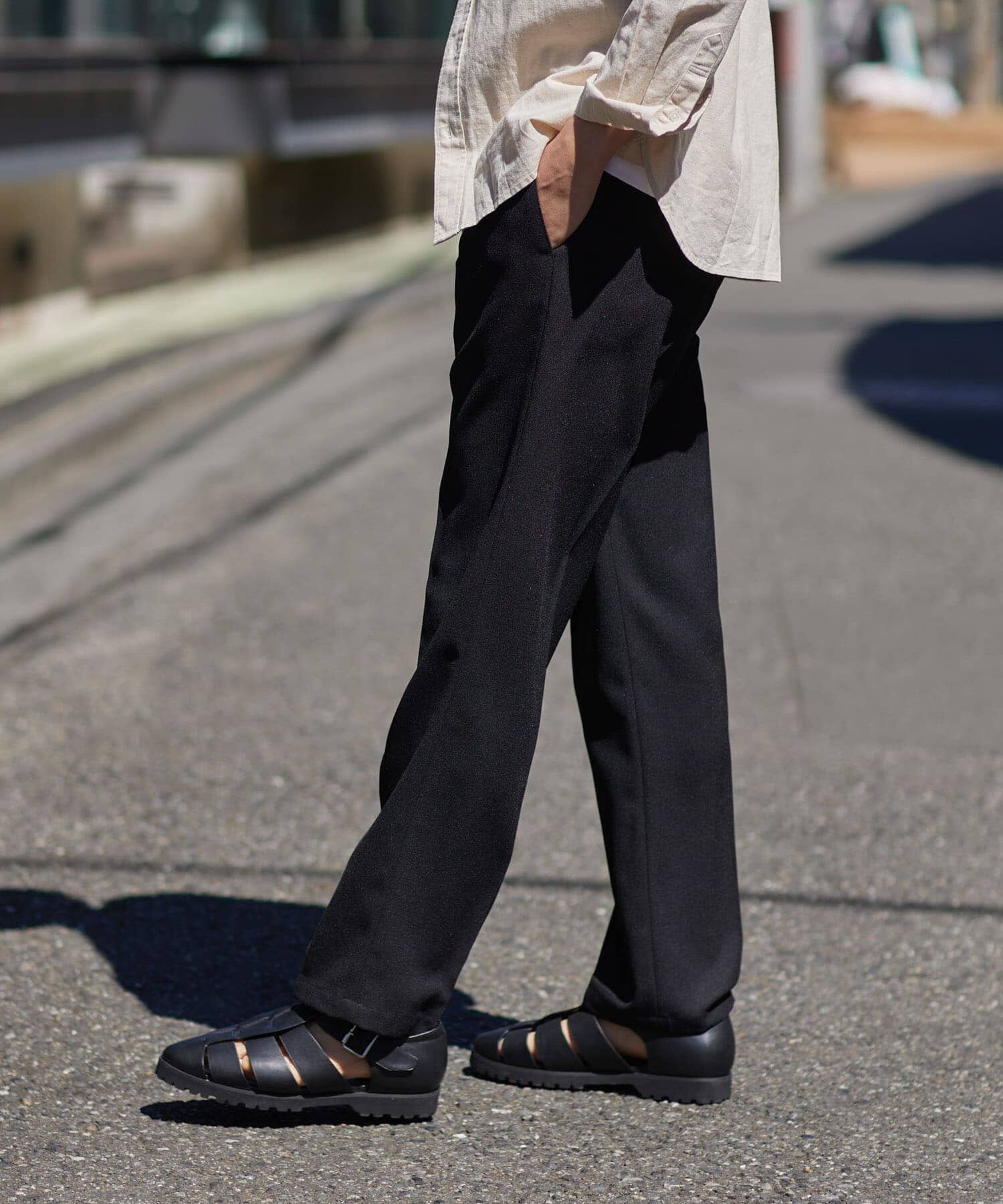 URBAN RESEARCH ROSSO「『WEB限定』『セットアップ対応』パナマ風ストレートパンツ」|その他|