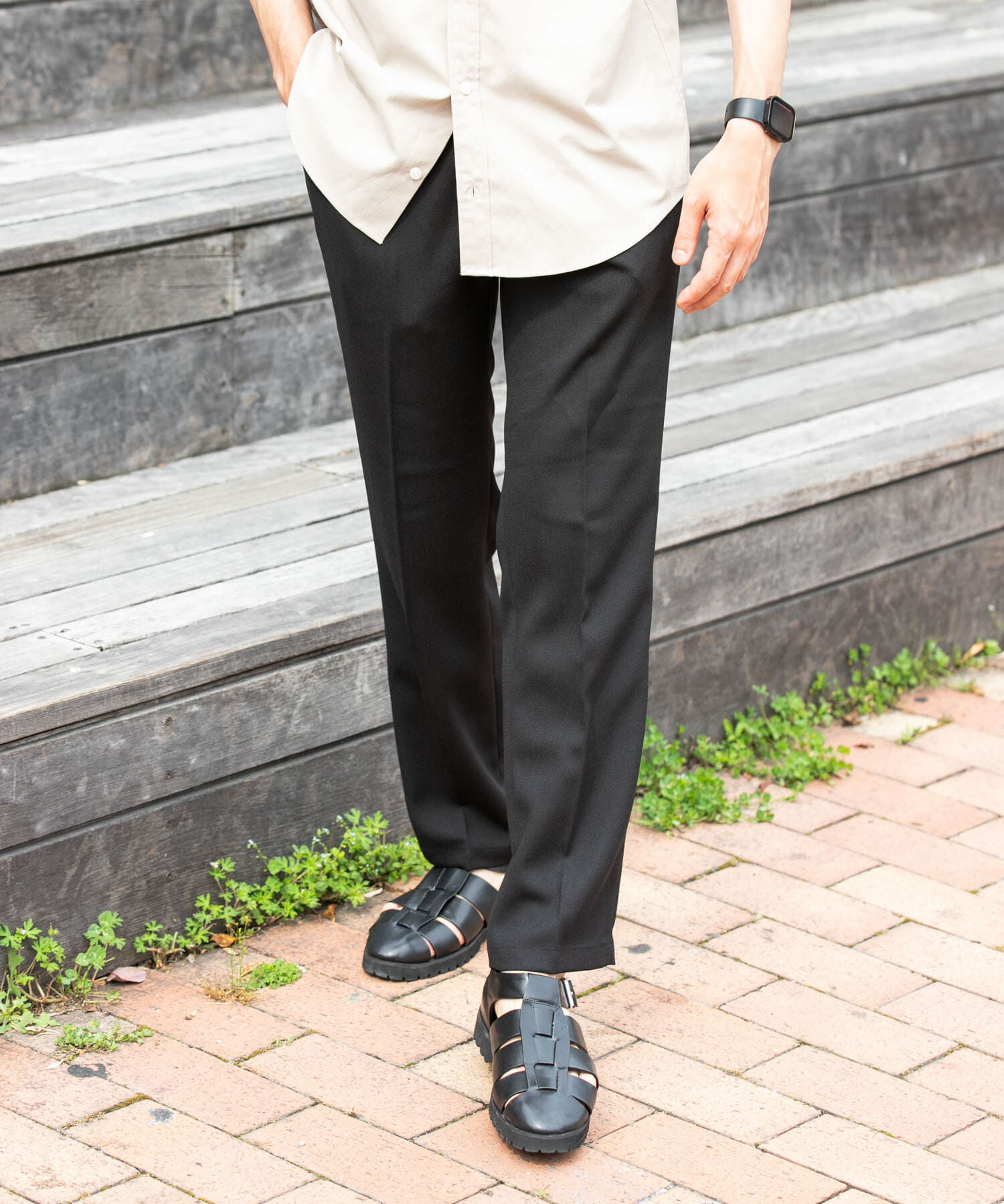 URBAN RESEARCH ROSSO「『WEB限定』『セットアップ対応』パナマ風ストレートパンツ」|その他|