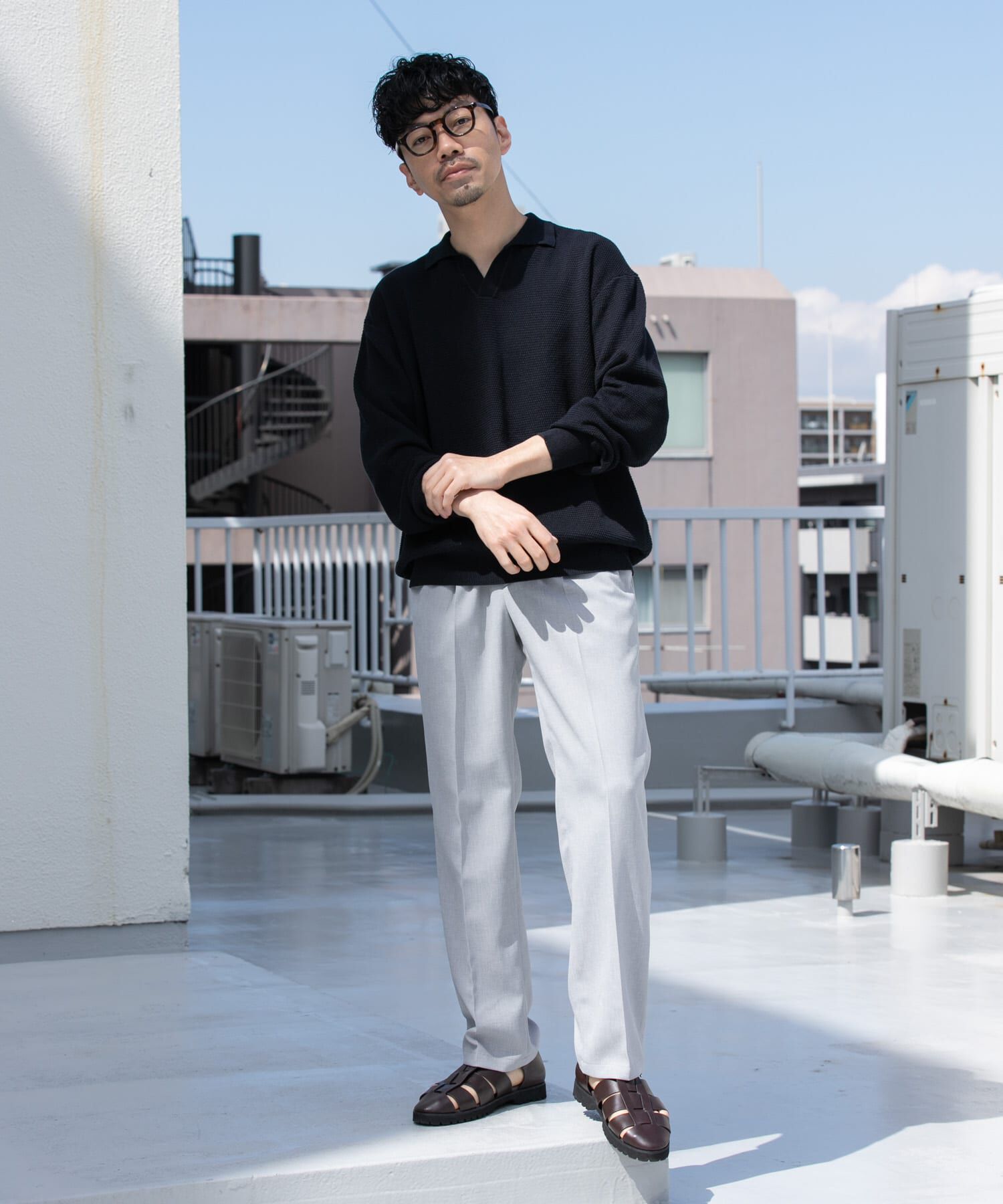 URBAN RESEARCH ROSSO「『WEB限定』『セットアップ対応』パナマ風ストレートパンツ」|その他|