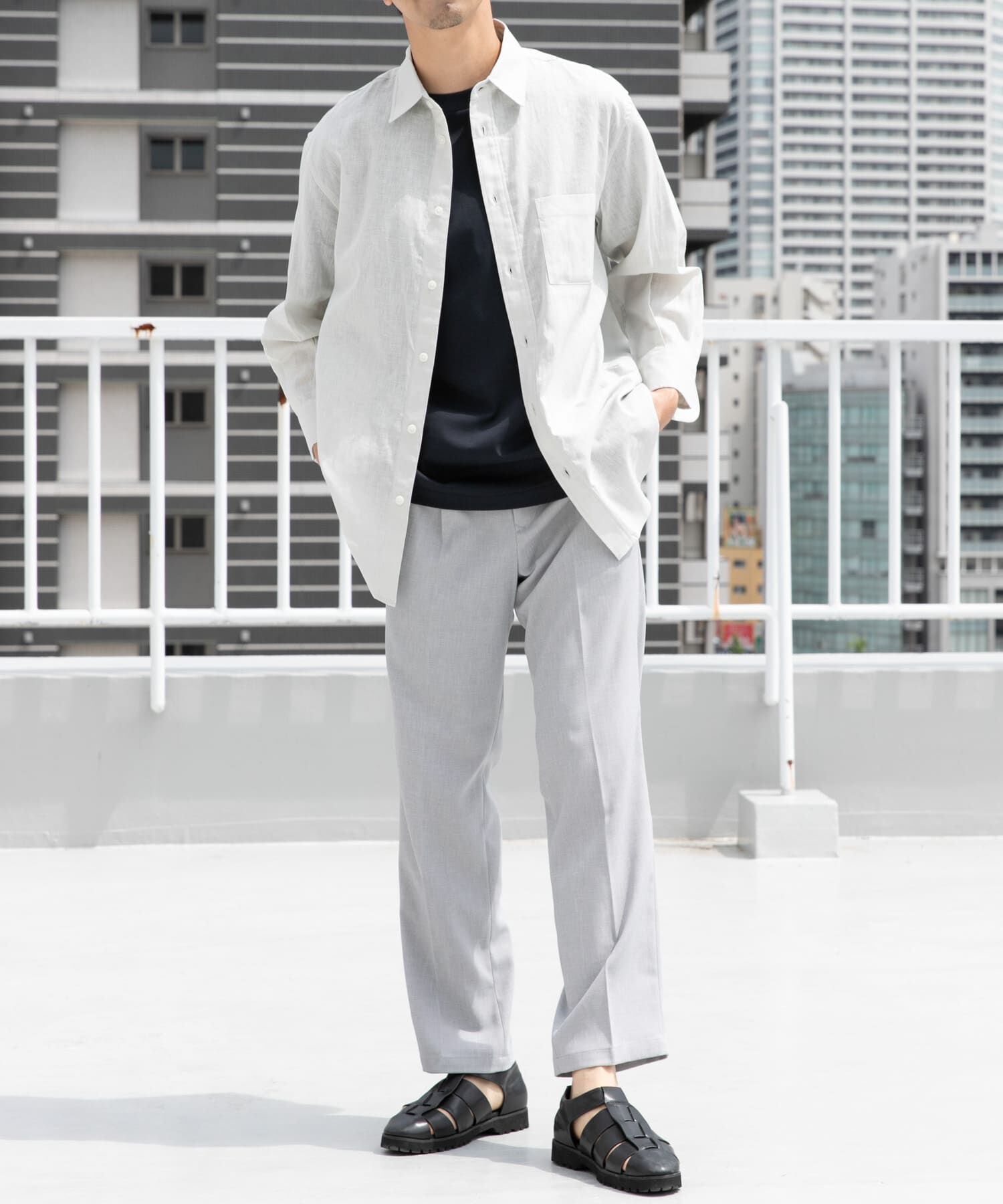 URBAN RESEARCH ROSSO「『WEB限定』『セットアップ対応』パナマ風ストレートパンツ」|その他|