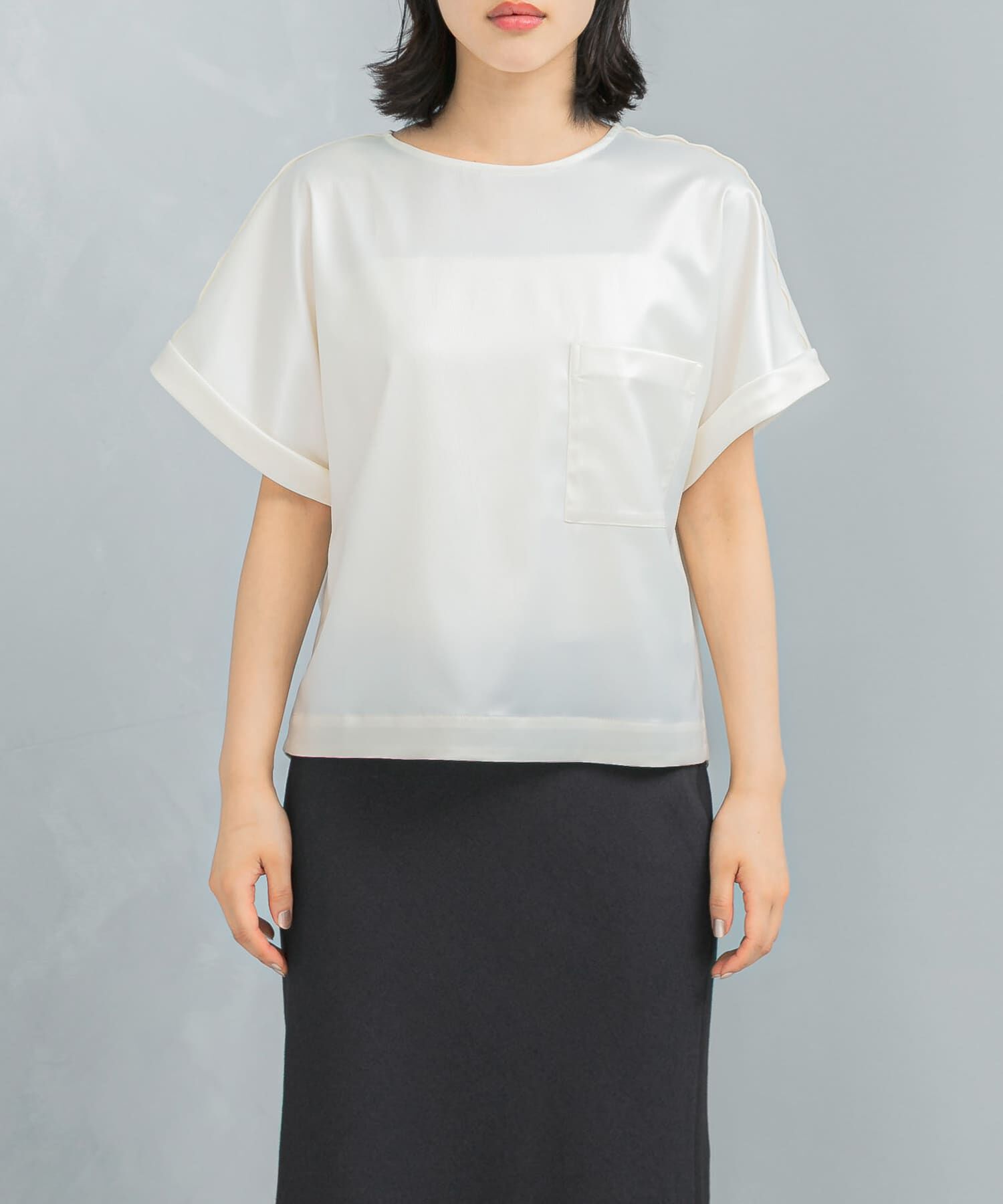 URBAN RESEARCH ROSSO「『WEB/一部店舗限定』ウォッシャブルポケットデザインシャツブラウス」|シャツ・ブラウス|