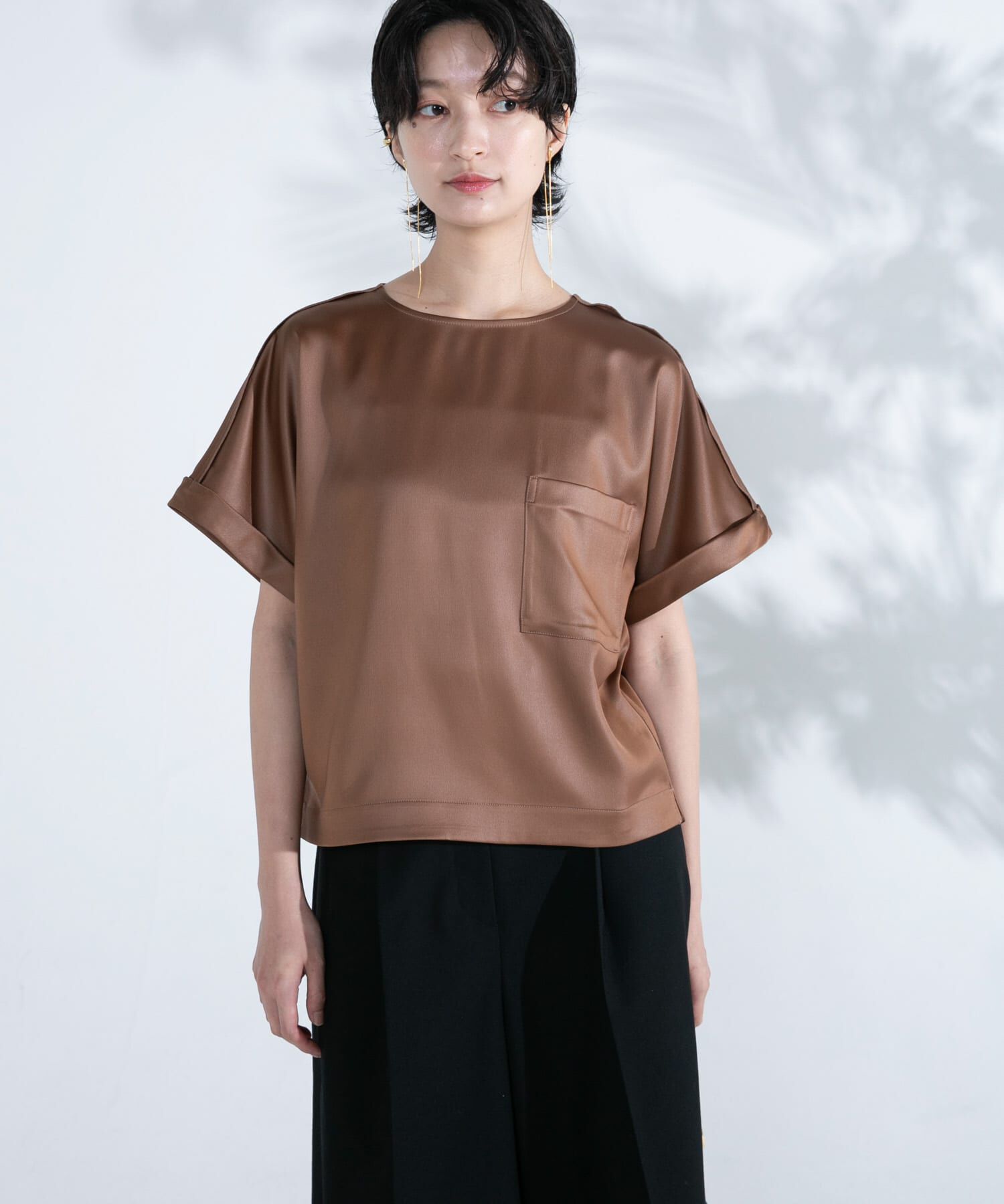 URBAN RESEARCH ROSSO「『WEB/一部店舗限定』ウォッシャブルポケットデザインシャツブラウス」|シャツ・ブラウス|