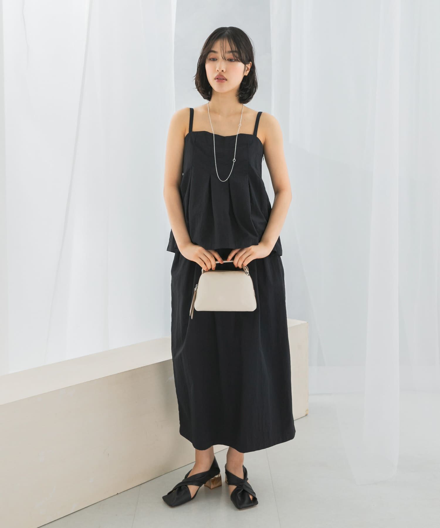 URBAN RESEARCH ROSSO「撥水UVピンタックコクーンスカート」|スカート|