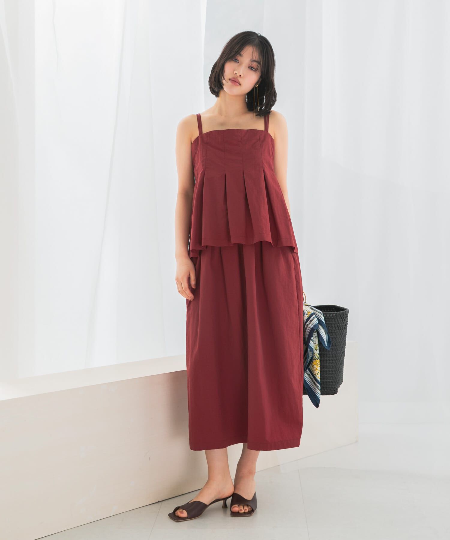 URBAN RESEARCH ROSSO「撥水UVピンタックコクーンスカート」|スカート|