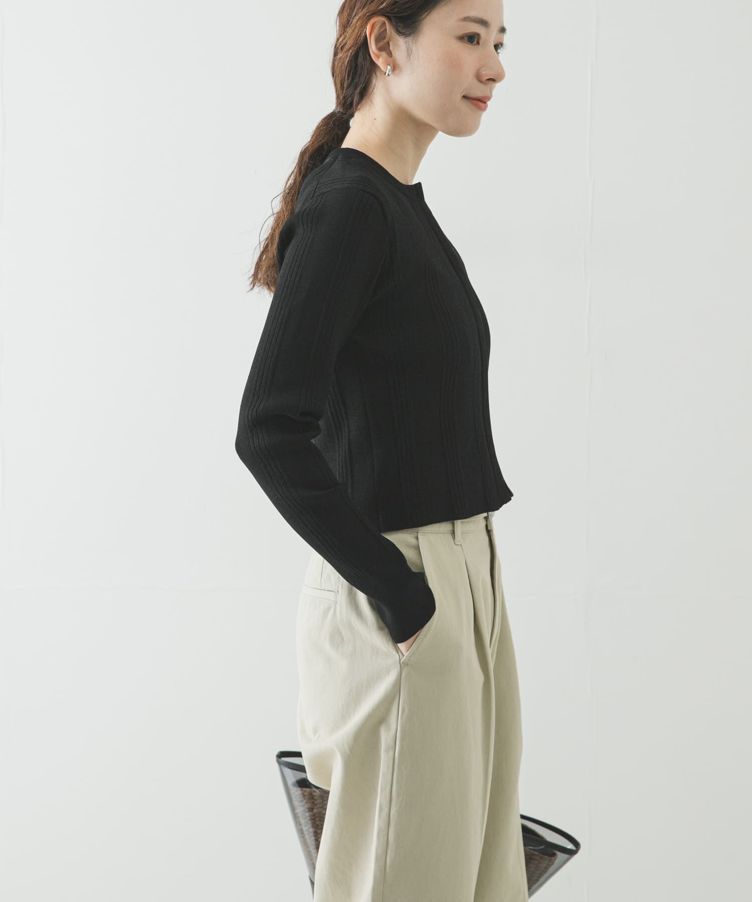 URBAN RESEARCH「ランダムリブニットカーディガン」|カーディガン|