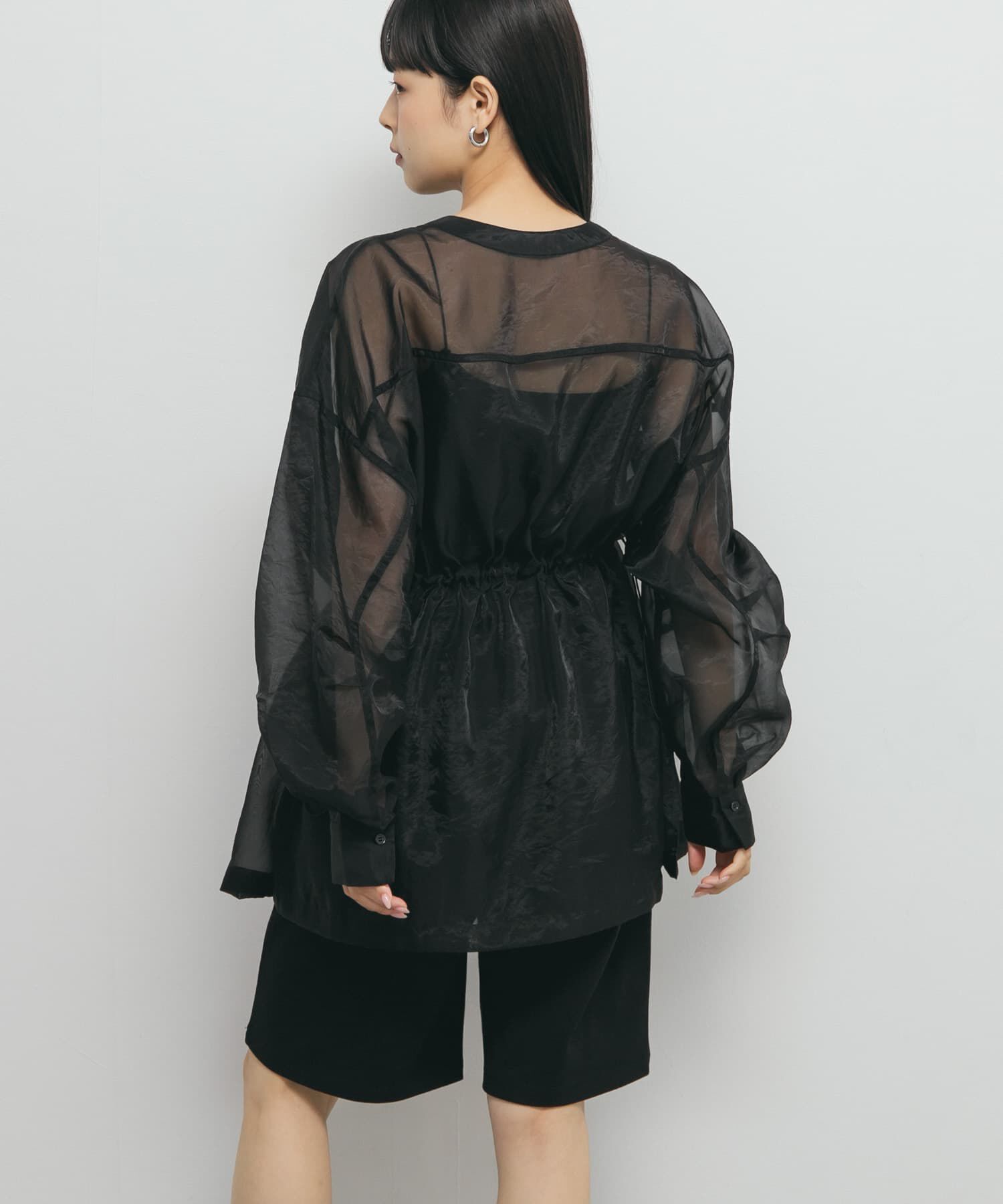  「シアードロストカラーレスシャツ」|シャツ・ブラウス|