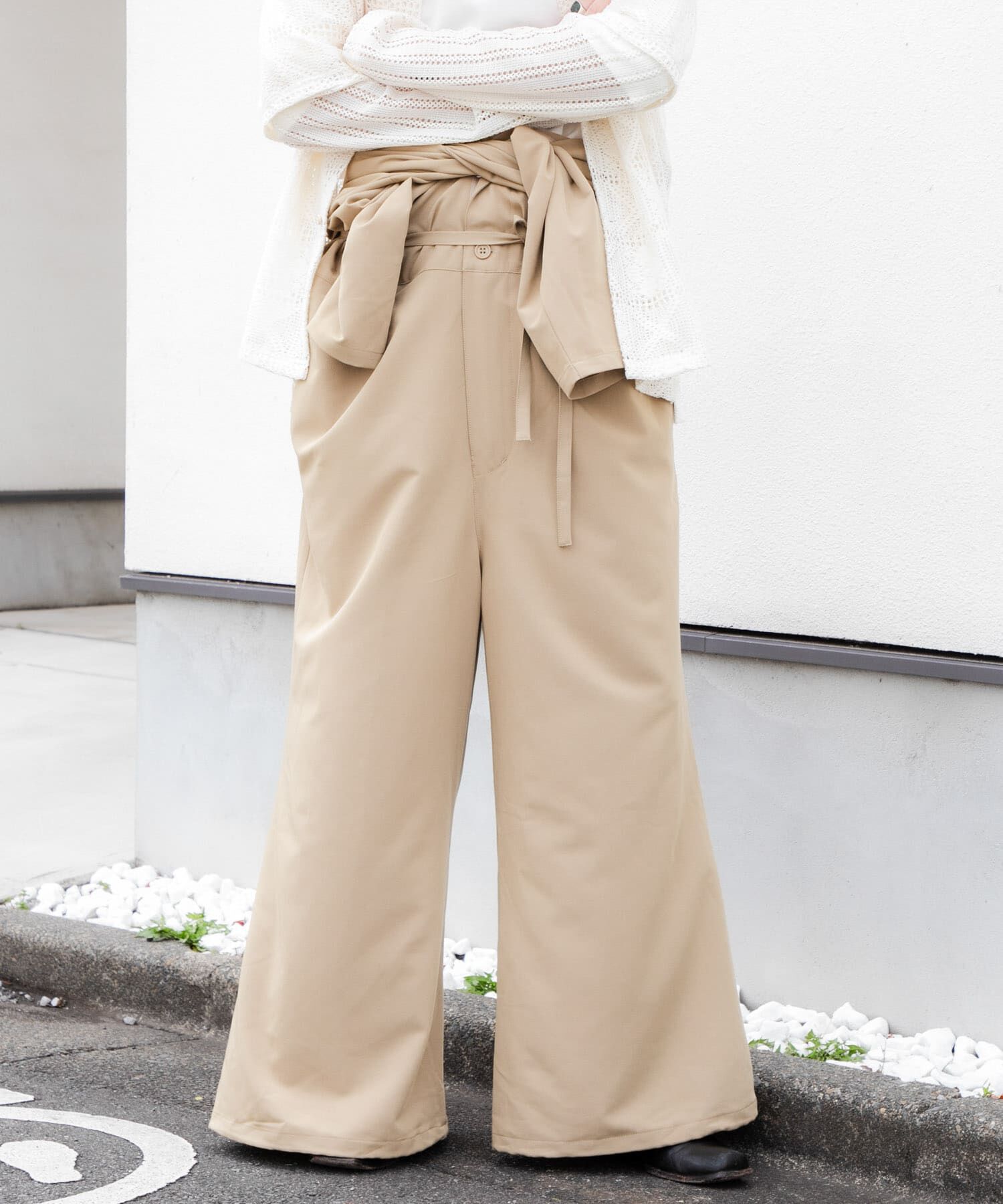 SENSE OF PLACE by URBAN RESEARCH「ベルトテッドジャンプスーツ」|オールインワン|