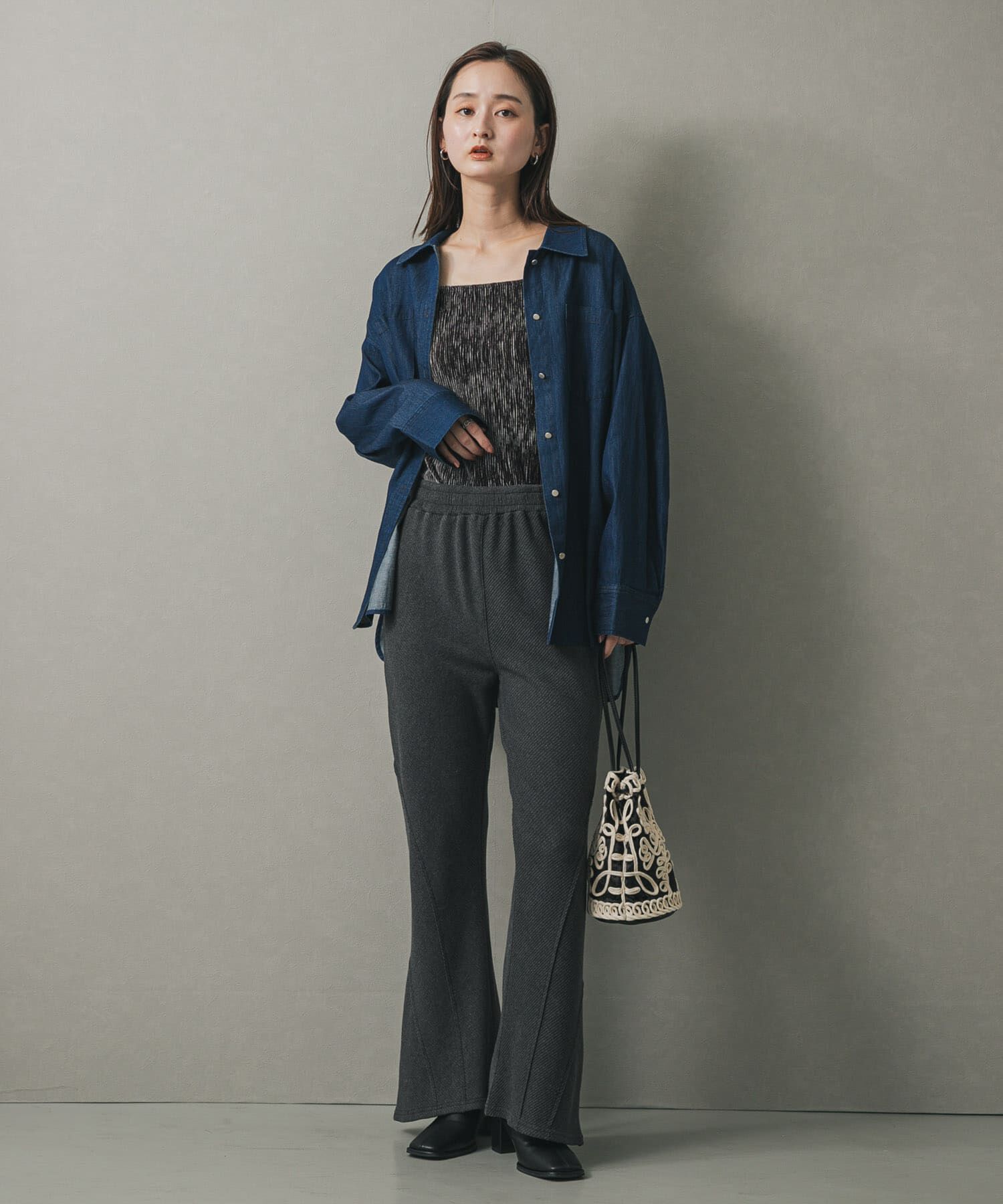 SENSE OF PLACE by URBAN RESEARCH「コードシシュウベロアバッグ」|ハンドバッグ|