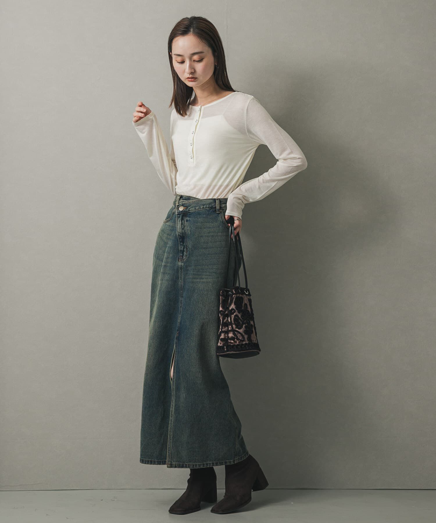 SENSE OF PLACE by URBAN RESEARCH「コードシシュウベロアバッグ」|ハンドバッグ|