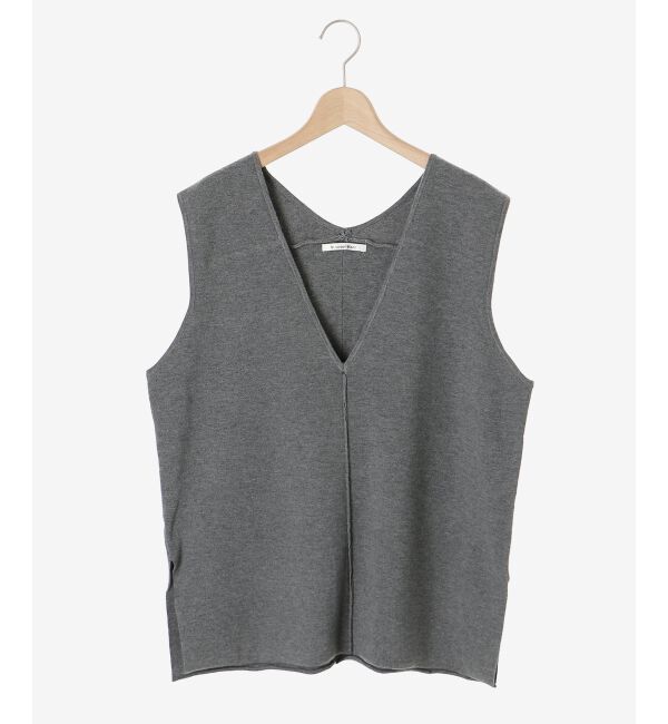 le.coeur blanc「ハーフミラノリブニットベスト」|ニット・セーター|