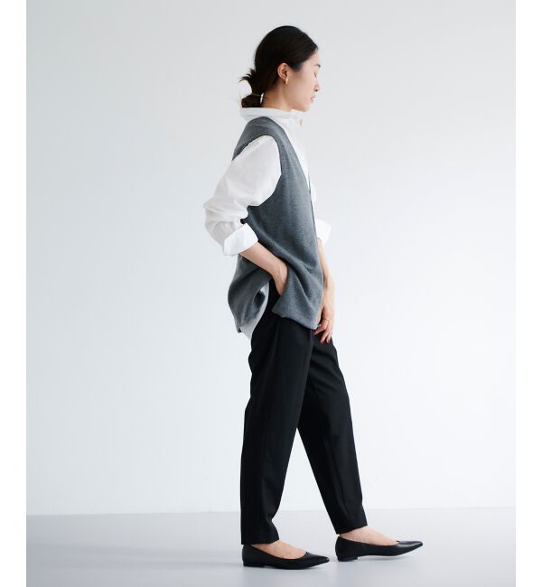 le.coeur blanc「ハーフミラノリブニットベスト」|ニット・セーター|