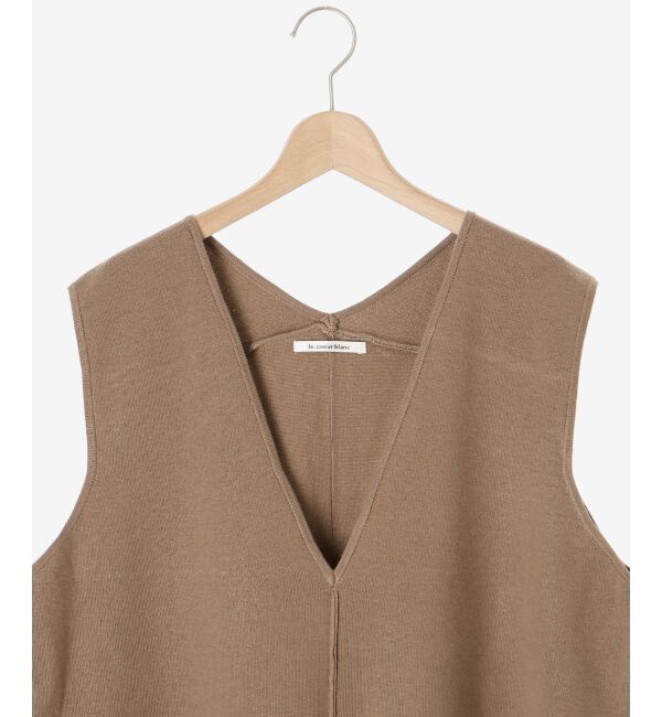 le.coeur blanc「ハーフミラノリブニットベスト」|ニット・セーター|
