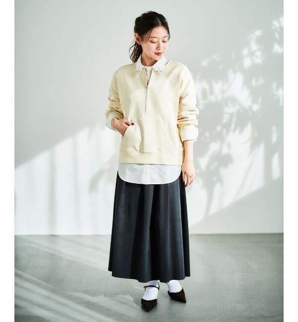 le.coeur blanc「《手洗い可能》ビジューカラーシャツ」|シャツ・ブラウス|