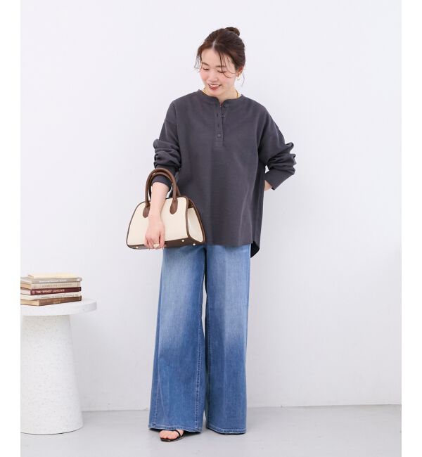  「サーマル裾ラウンドプルオーバー」|Tシャツ・カットソー|