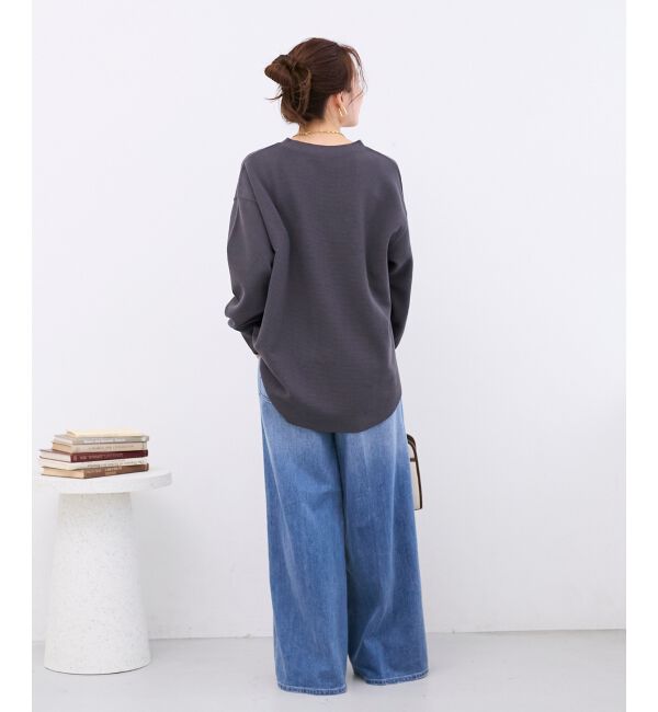  「サーマル裾ラウンドプルオーバー」|Tシャツ・カットソー|