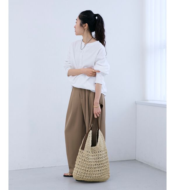  「サーマル裾ラウンドプルオーバー」|Tシャツ・カットソー|