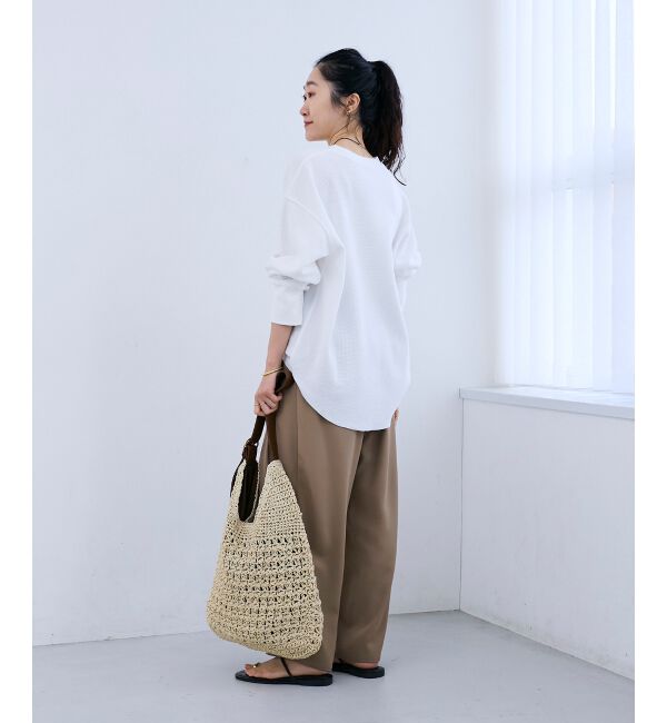  「サーマル裾ラウンドプルオーバー」|Tシャツ・カットソー|