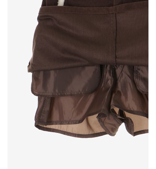  「ボアトリムミニスカパン」|スカート|