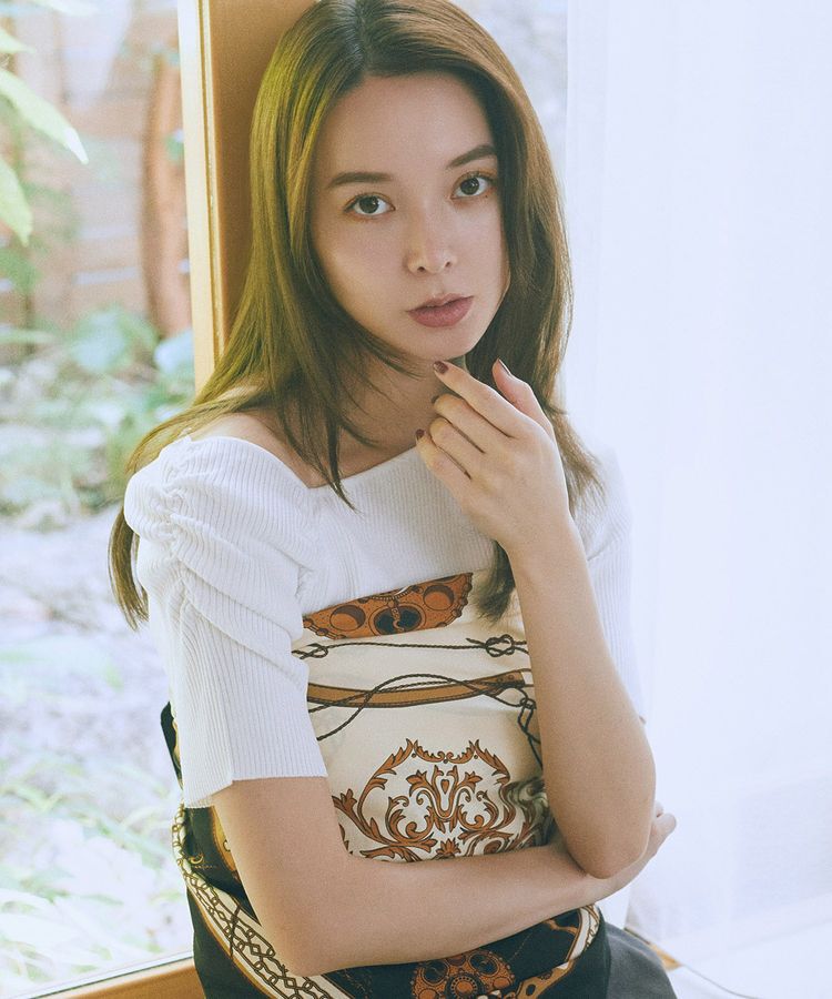 earth music&ecology「アシメネックリブニットプルオーバー」|ニット・セーター|