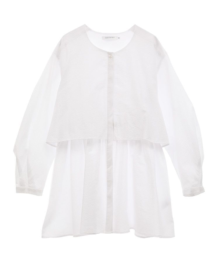 AMERICAN HOLIC「サッカーティアードロングブラウス/チュニック」|シャツ・ブラウス|